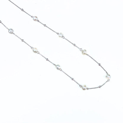Collier mariage perles d’eau douce – Doris en argent 925 fait main