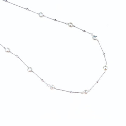 Collier mariage perles d’eau douce – Doris en argent 925 fait main