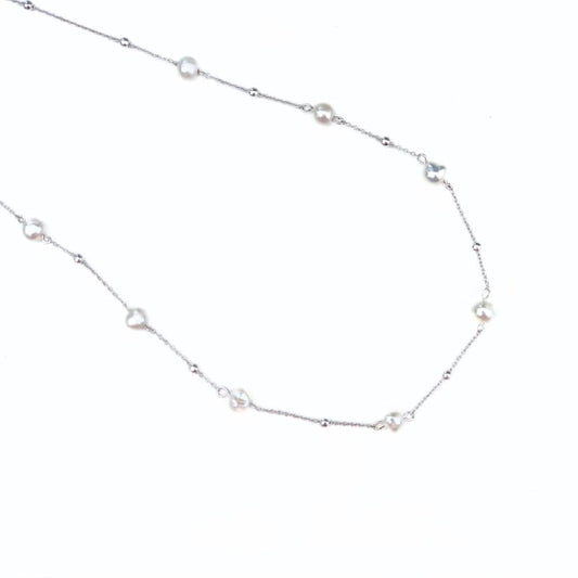 Collier mariage perles d’eau douce – Doris en argent 925 fait main