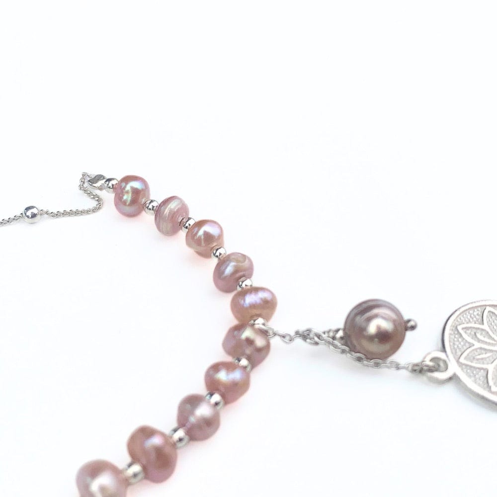 Collier perles naturelles et argent 925 – Amphitrite, bijou fait main