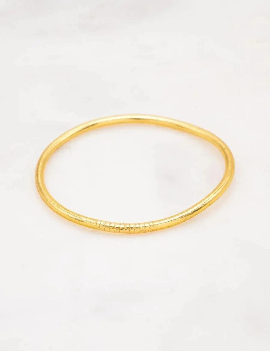 Joncs bouddhistes fins dorés Byartmexbijoux