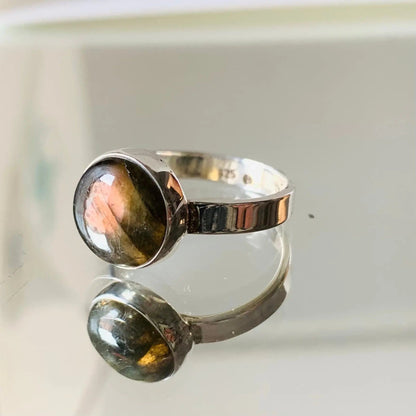 Neptune - Bague en Labradorite Argent 925 - Protection et Élégance  53