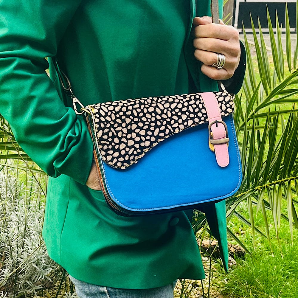 Sac à main femme - Cuir Recyclé Multicolore - Calcutta