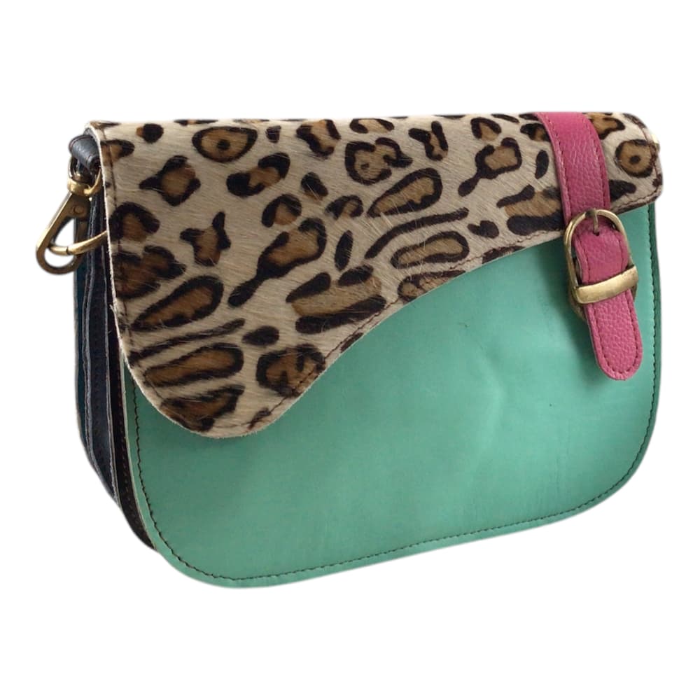 Sac à main femme - Cuir Recyclé Multicolore - Calcutta